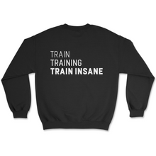 Load image into Gallery viewer, TRAIN INSANE (ATHLETIC) // CREWNECK  // UNISEX (YOUTH &amp; ADULT)