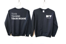 Load image into Gallery viewer, TRAIN INSANE (ATHLETIC) // CREWNECK  // UNISEX (YOUTH &amp; ADULT)
